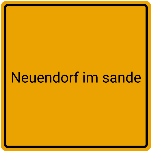Meldebestätigung Neuendorf im Sande